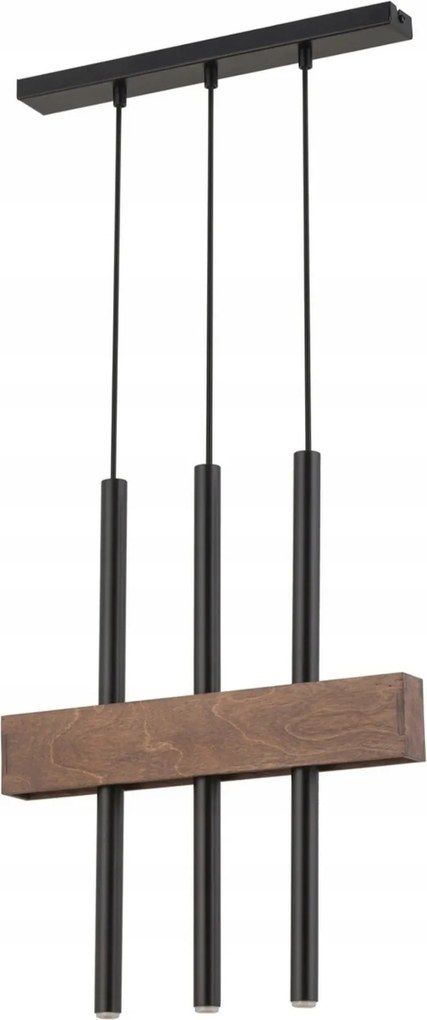 Mennyezeti lámpa függeszték fekete az asztal felett sziget konyha étkező Blake 3 XX