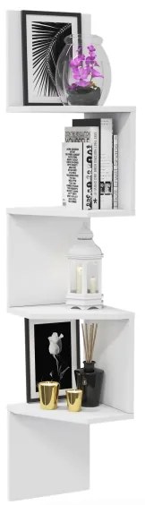 Sarki fali polc DESALDO 155,2x29,6 cm fehér