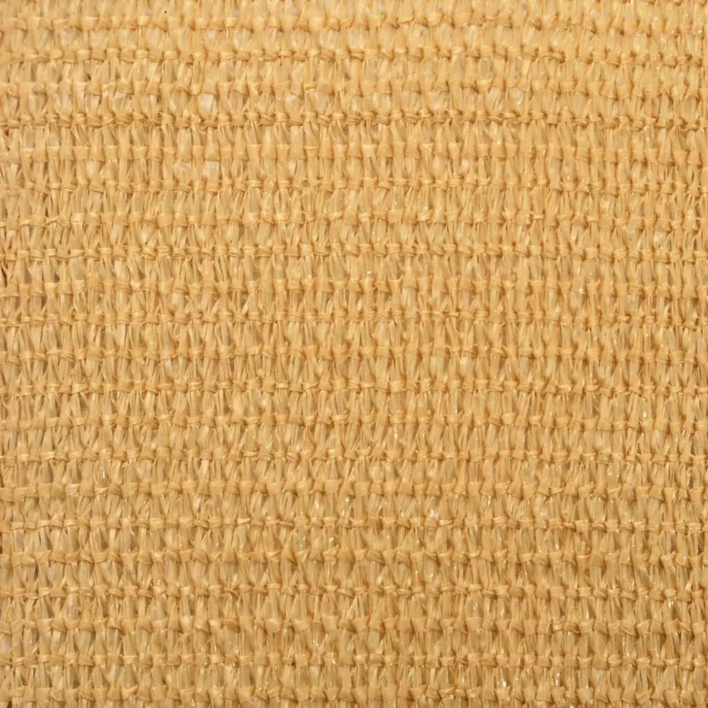 homokszínű négyszögletű HDPE napvitorla 160 g/m² 2,5x3 m