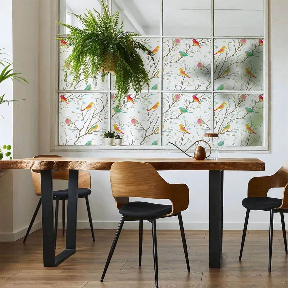 Ablakmatrica 200x40 cm Birds in the Forest – Ambiance