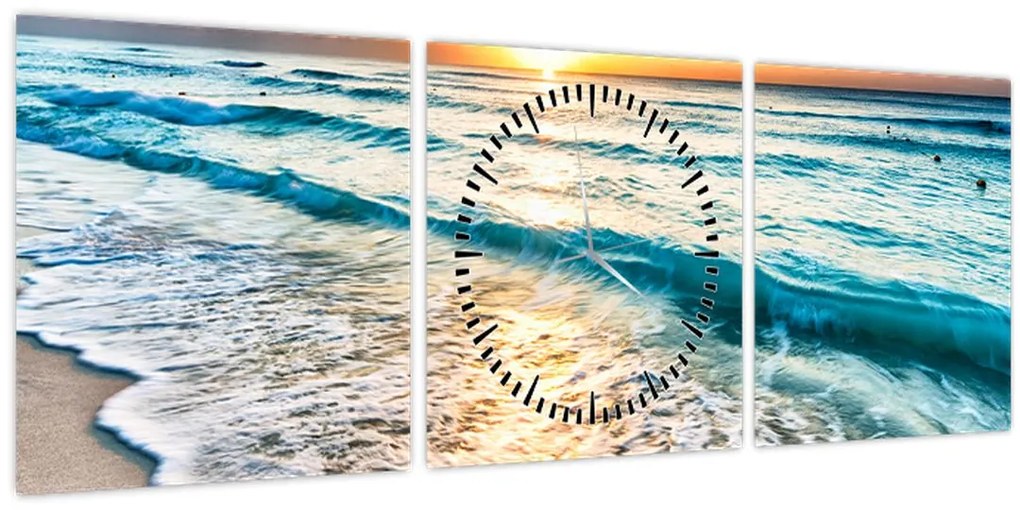 Kép - Tenger (órával) (90x30 cm)