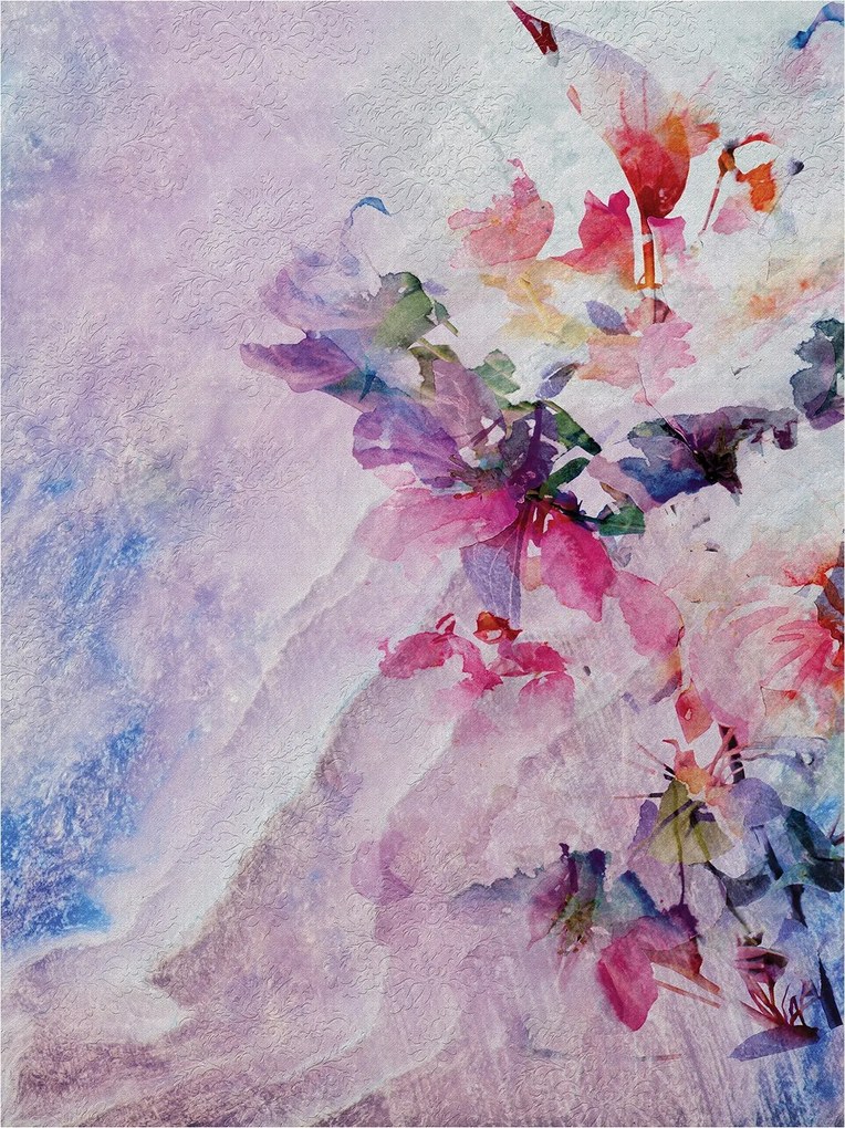 Fotótapéta Virágos Absztrakt Pasztell Vinyl Kert 184x254 +ragasztó