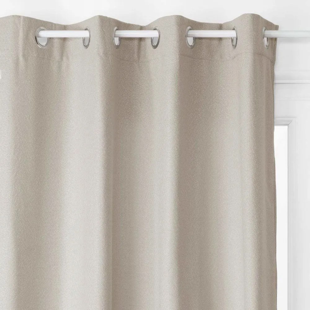 Stílusos függöny, világosszürke, mérete 260x140cm