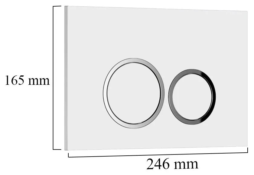 Roya 82W falba építhető WC tartály szett