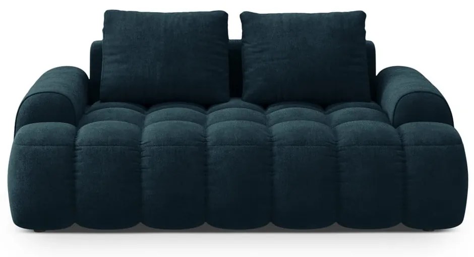 Petróleum színű bársony kanapé 175 cm Linz – Cosmopolitan Design