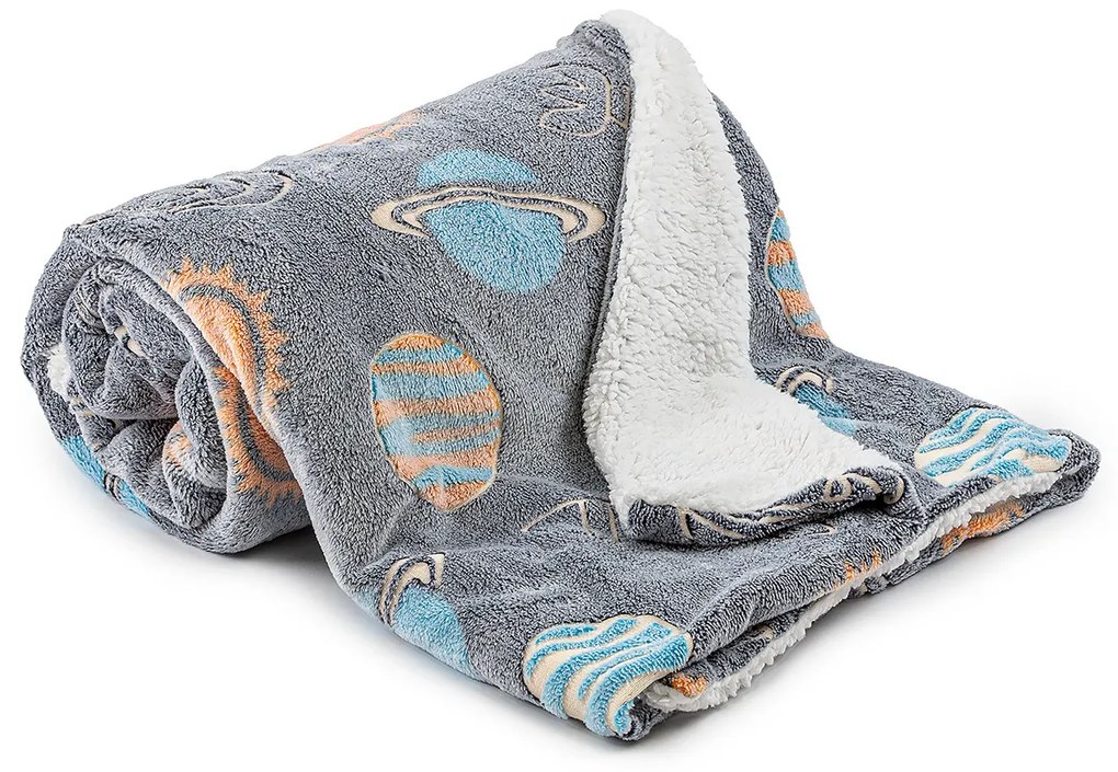 4Home Planetarium gyapjú hatású pléd, 150 x 200 cm