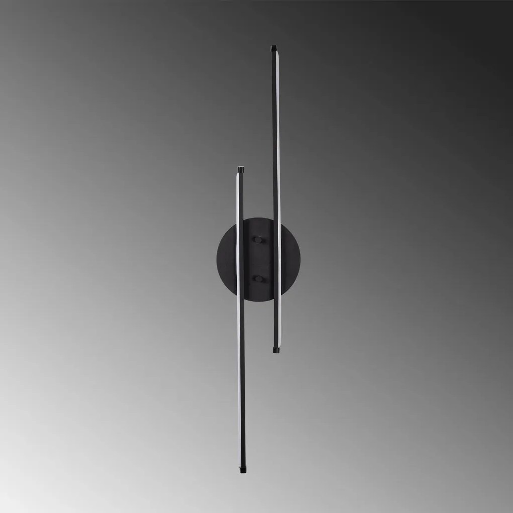 Umut 13299 fekete fém LED falilámpa