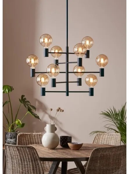 Markslöjd 107187 - Csillár rúdon PARIS 10xE27/60W/230V