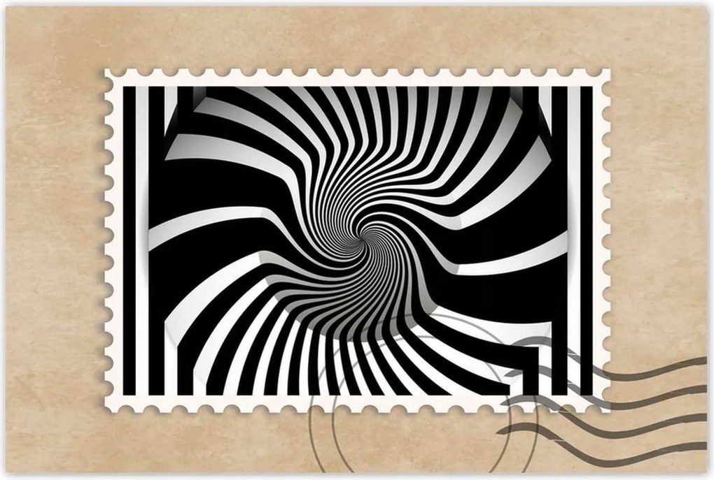 Poszterek 120x80 Absztrakt fekete-fehér