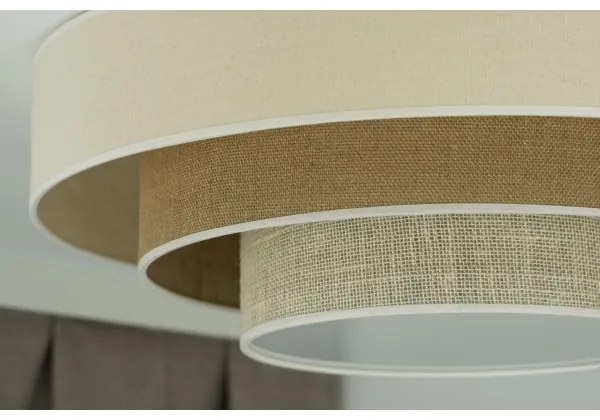 Duolla - LED Mennyezeti lámpa LUNETA LED/26W/230V átm. 60 cm 4000K krémes/barna