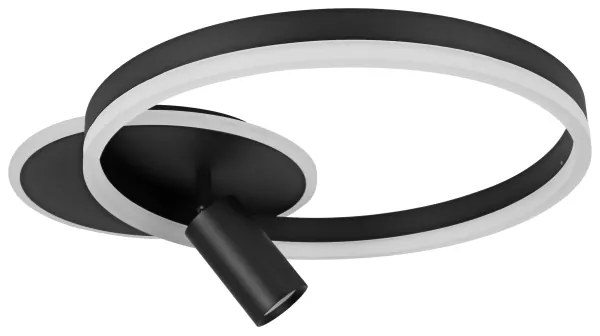 LED mennyezeti lámpatest LED/38W/230V + 1xGU10/30W fekete