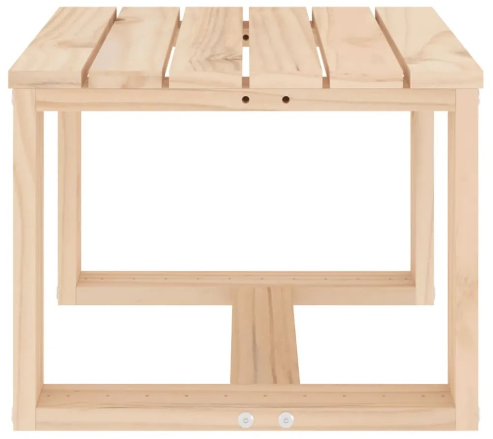 kerti tömör fenyőfa kisasztal 40x38x28,5 cm