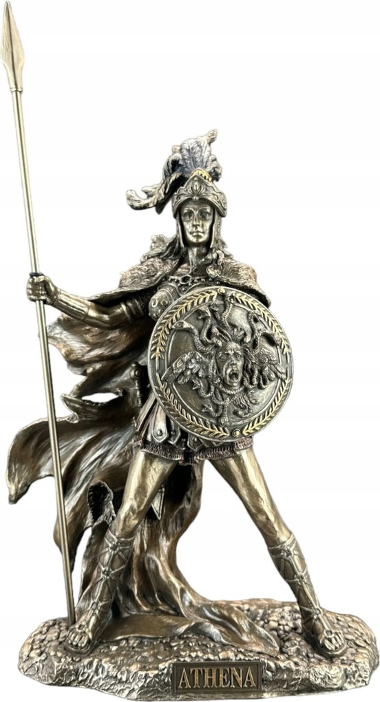 Athena figura Pajzzsal És Lándzsával Veronese WU75702A4
