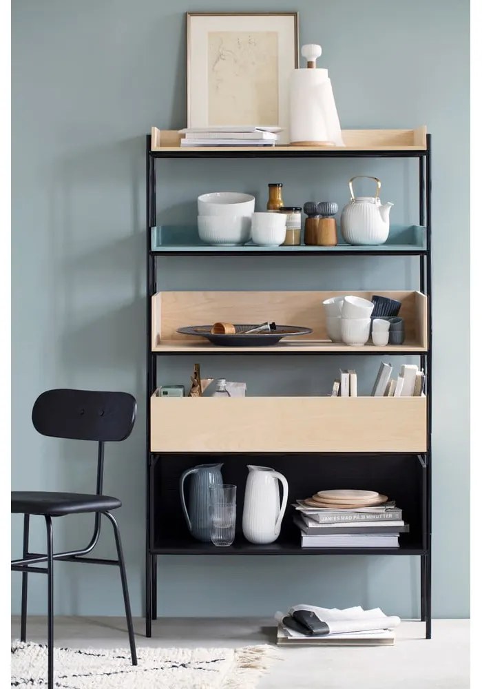 Hammershoi tölgyfa konyhai papírtörlő tartó fehér porcelán részletekkel - Kähler Design