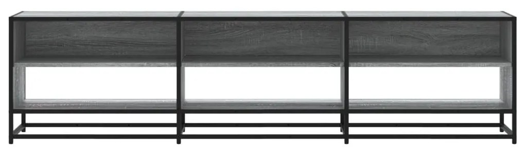 szürke sonoma színű szerelt fa TV-szekrény 180 x 40 x 46 cm