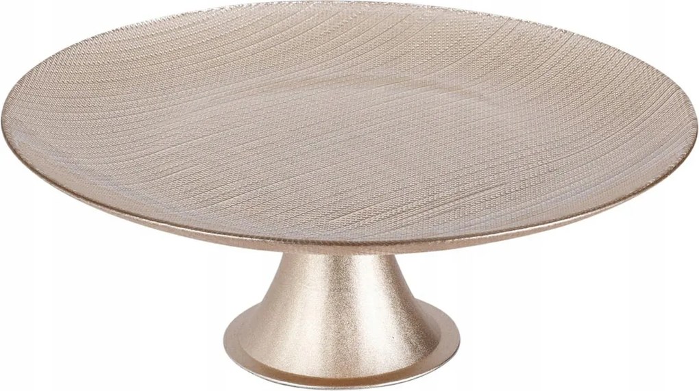 Üveg Tálaló Sütemény 28cm kerek Tálaló tálca Torta Lábon