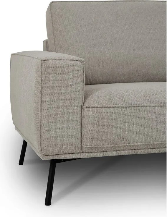 Szürkésbézs zsenília sarokkanapé (jobb oldali-L alakú) Amsterdam – Scandic