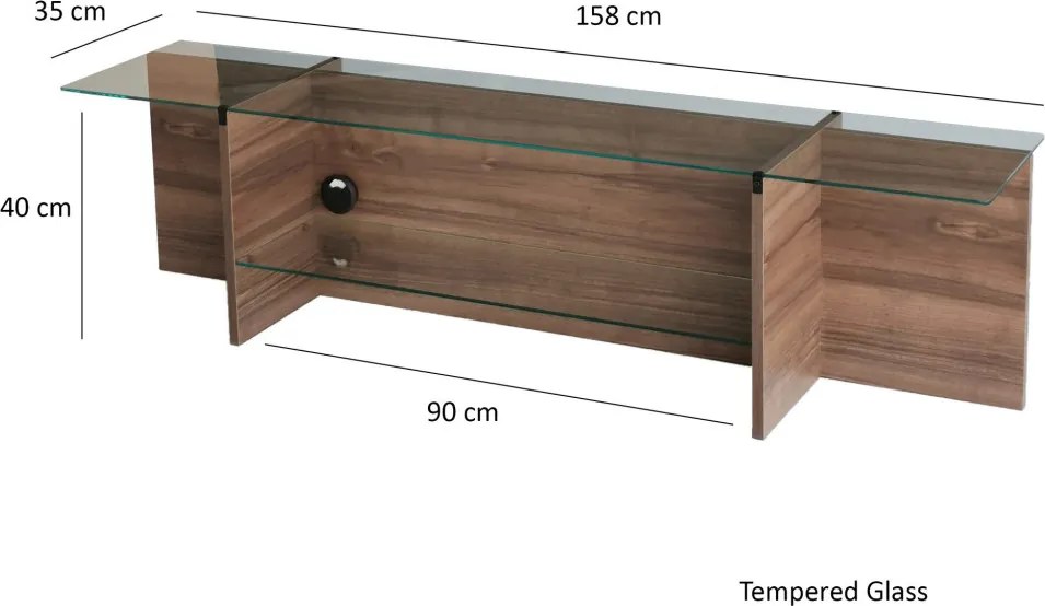 Escape TV - Walnut