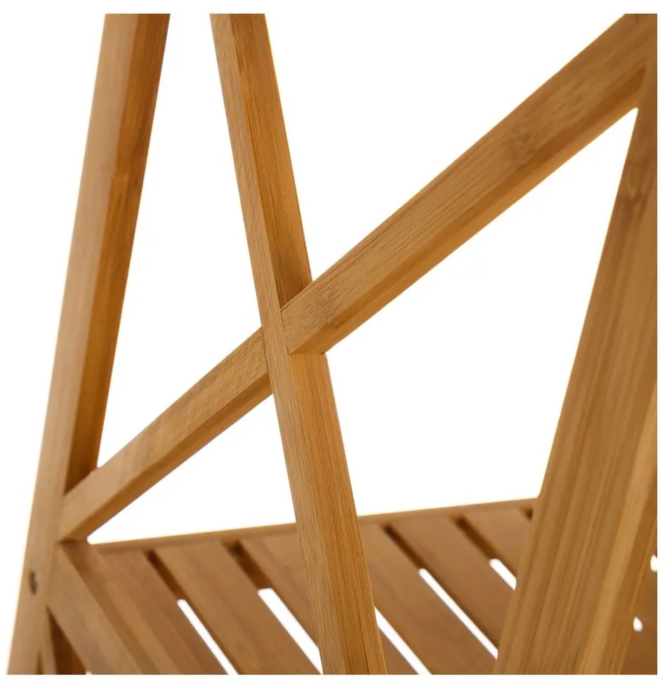Natúr színű bambusz fürdőszobai polcos állvány 36,5x153 cm – Casa Selección