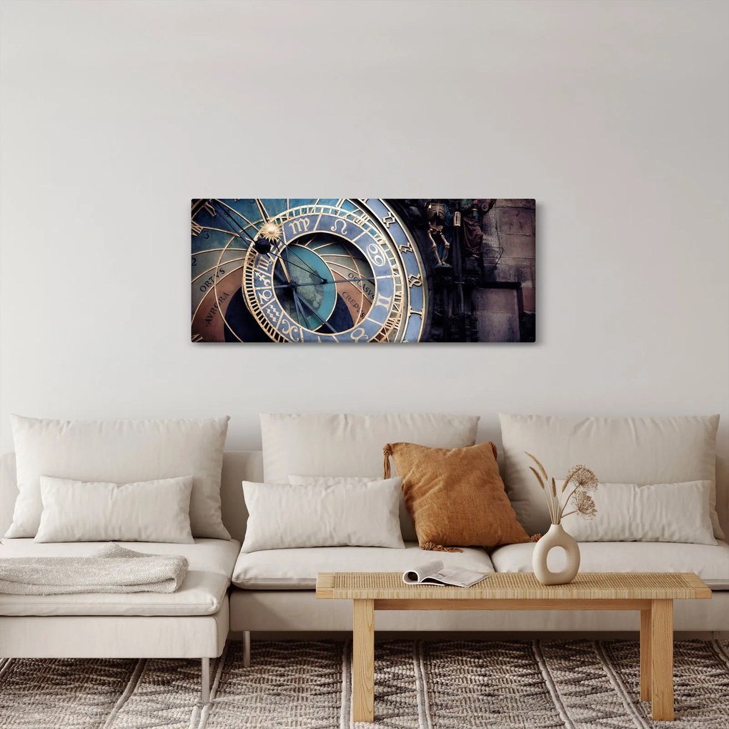 Kép - Orloj, Prága (120x50 cm)