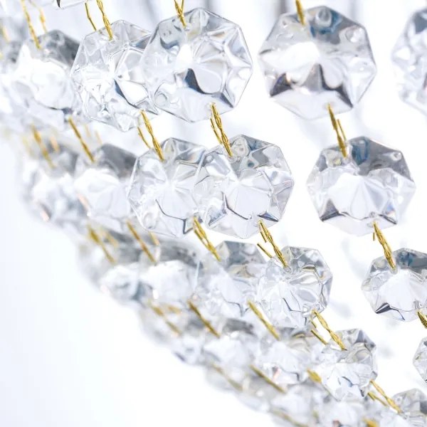 Orion HL 6-1497/6 - Kristály csillár láncon ARILA 6xE27/60W/230V barna/patinás