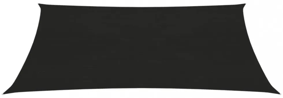 fekete HDPE napvitorla 160 g/m² 3,5 x 5 m
