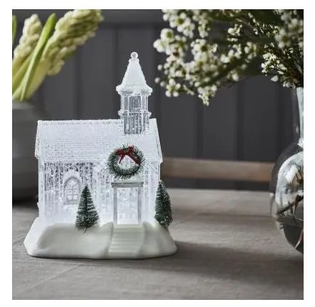 Markslöjd 705820 - LED Karácsonyi dekoráció CHAPELLE LED/0,9W/3xAA kápolna