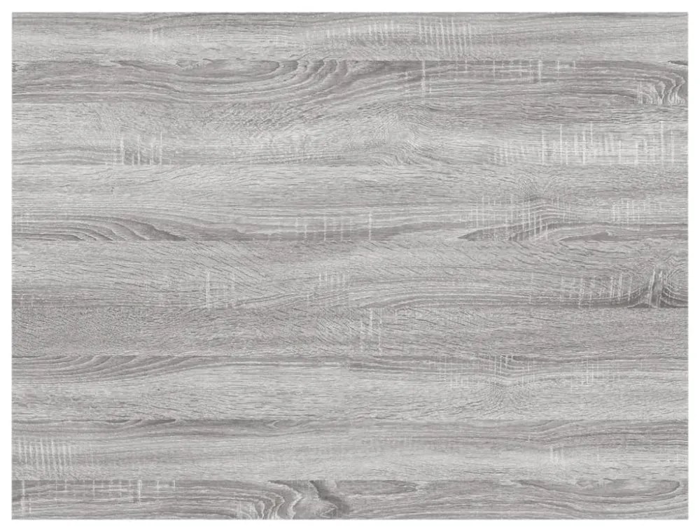 4 db szürke sonoma színű szerelt fa fali polc 40 x 30 x 1,5 cm