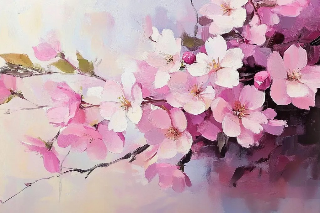 Canvas Vászonkép Természet Cseresznyefa Virágok Sakura 60x40