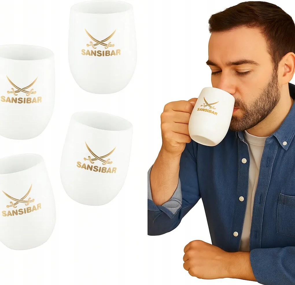 4 db-os kávés bögre szett Gyógynövény teák bögre szett Ajándék