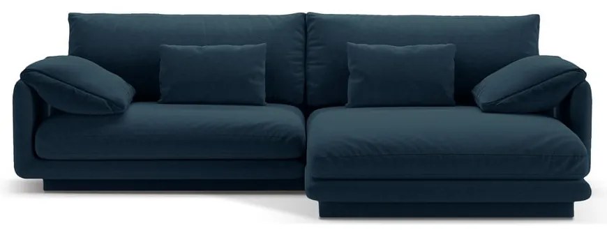 Sötétkék sarokkanapé (jobb oldali) Torino – Micadoni Home