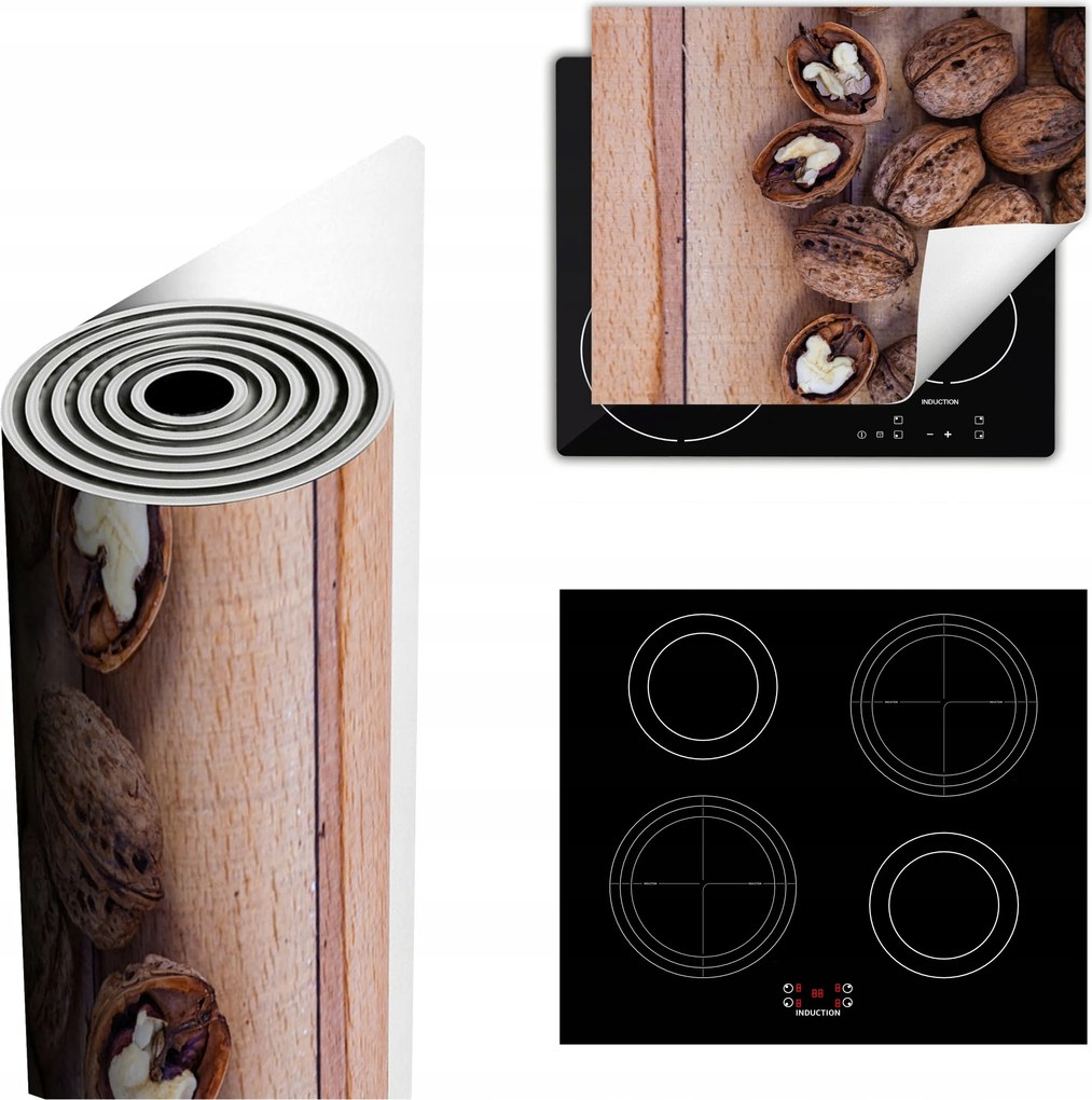 Tűzhelyvédő Szőnyeg Több Hely 60x52 dió fa