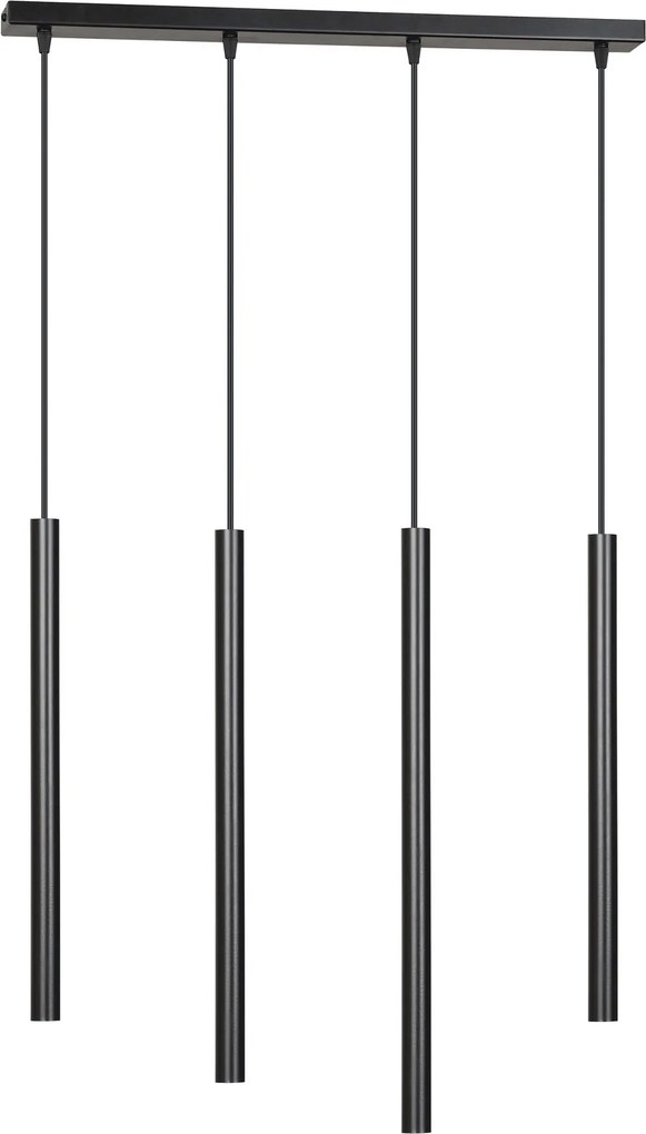 EMIBIG 552-4 SELTER Többágú Függesztett Lámpa Fekete G9 IP20