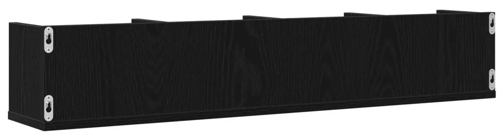 CD Falipolc Fekete Tölgy 100x18x18 cm Mérnöki Fa
