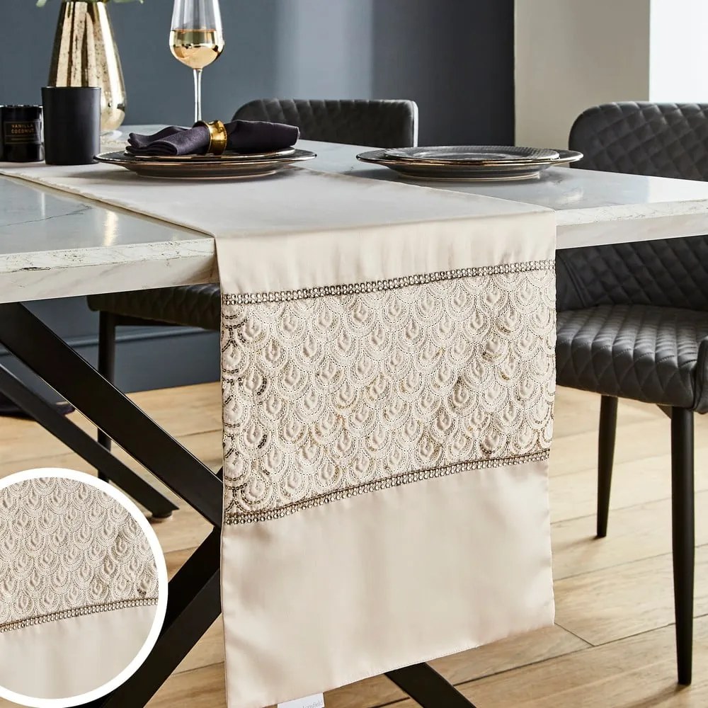 Mikroszatén asztali futó 32x220 cm Deco Sequin – Catherine Lansfield