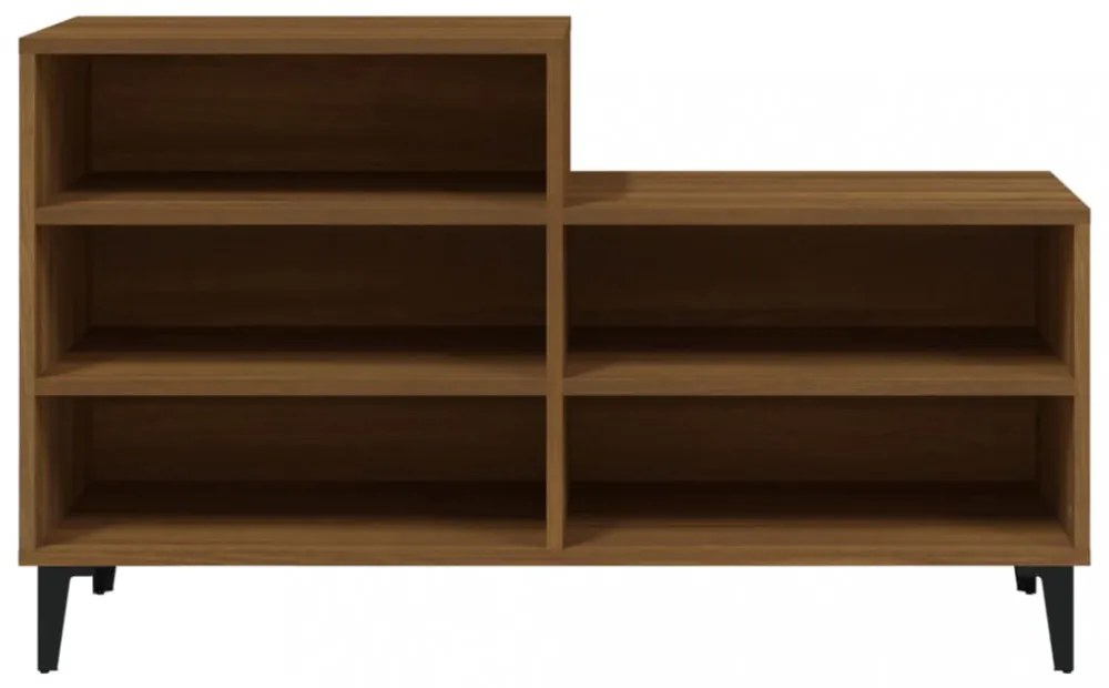 vidaXL barna tölgyszínű szerelt fa cipősszekrény 102x36x60 cm