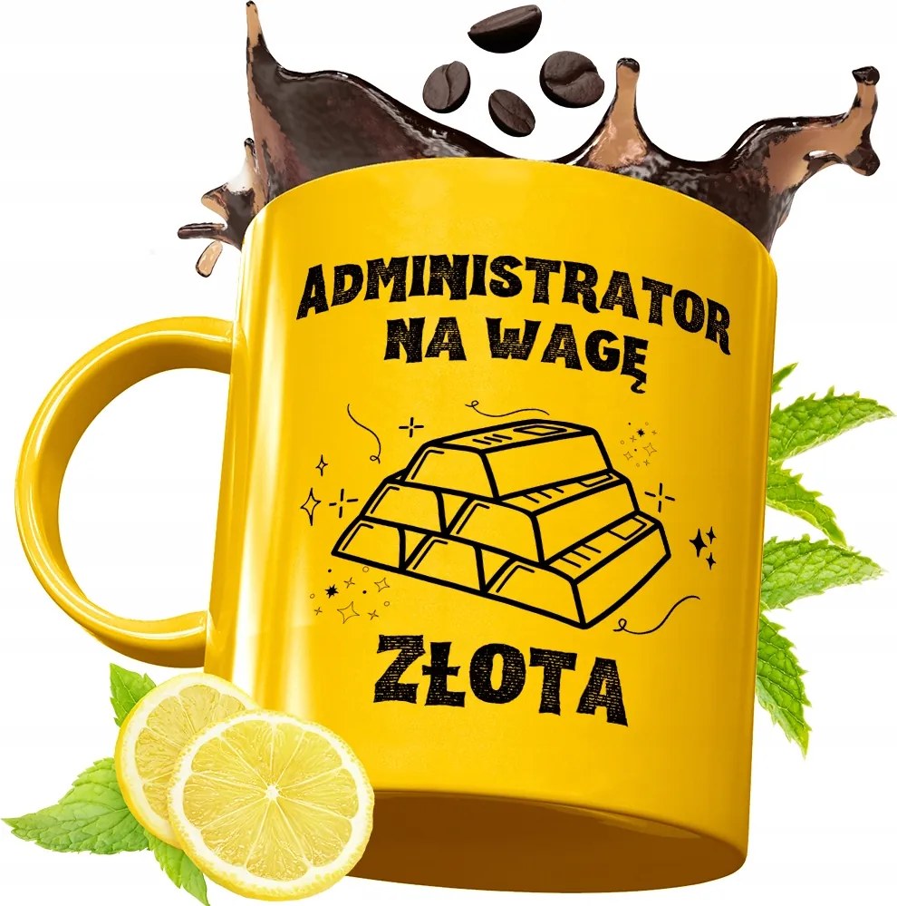 Prémium Arany Bögre Adminisztrátornak Ajándék Nyomtatott Fotóval