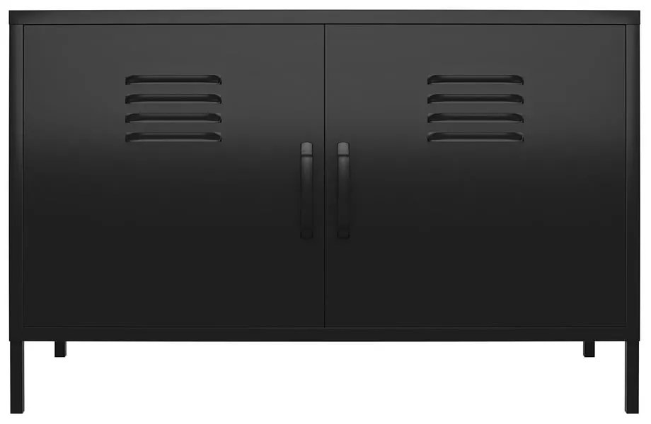 Fekete fém szekrény 100x64x40 cm Mission District – Støraa