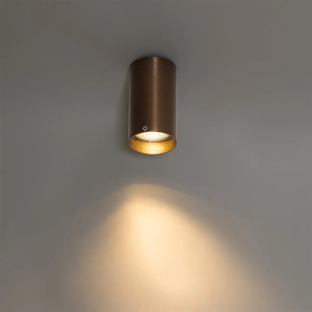 Modern spotlámpa sötét bronz 5,5 cm - Tuba