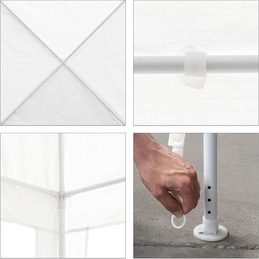 ANTONI Kerti party sátor + 3 oldalsó rész - fehér