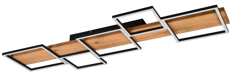Fekete-natúr színű LED dimmelhető mennyezeti lámpa 44x115 cm Harper – Trio