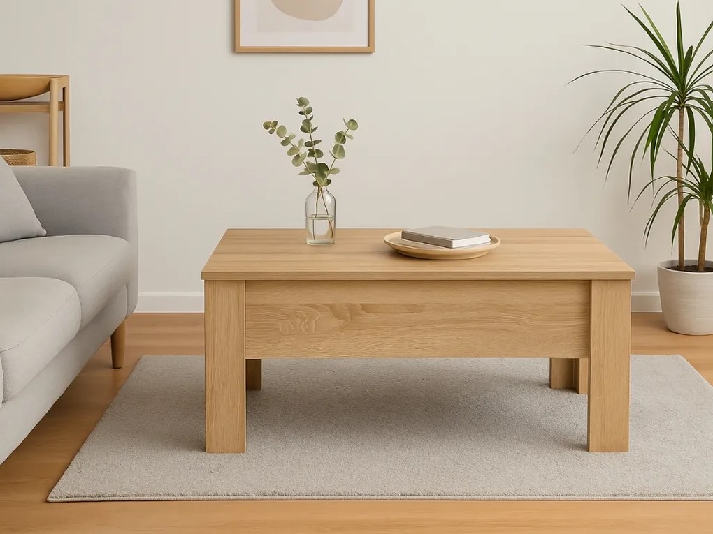 Konferenciasztal RIWA kihúzható lappal, 100x50 cm, sonoma tölgy