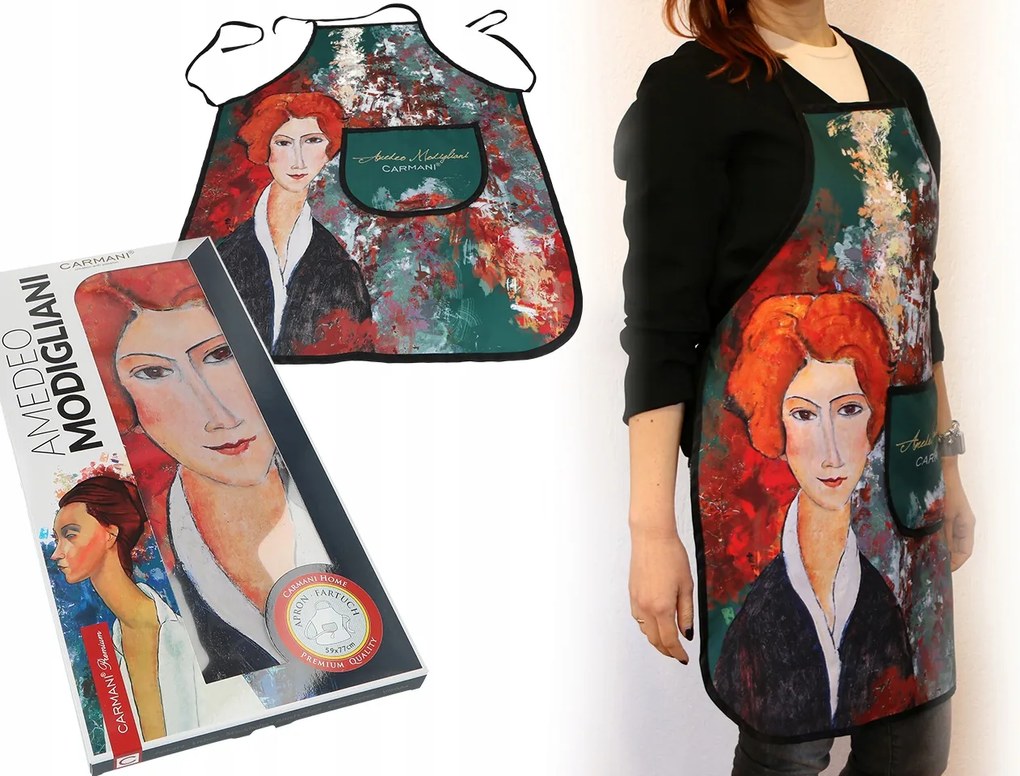 Konyhai kötény A. Modigliani Női portré