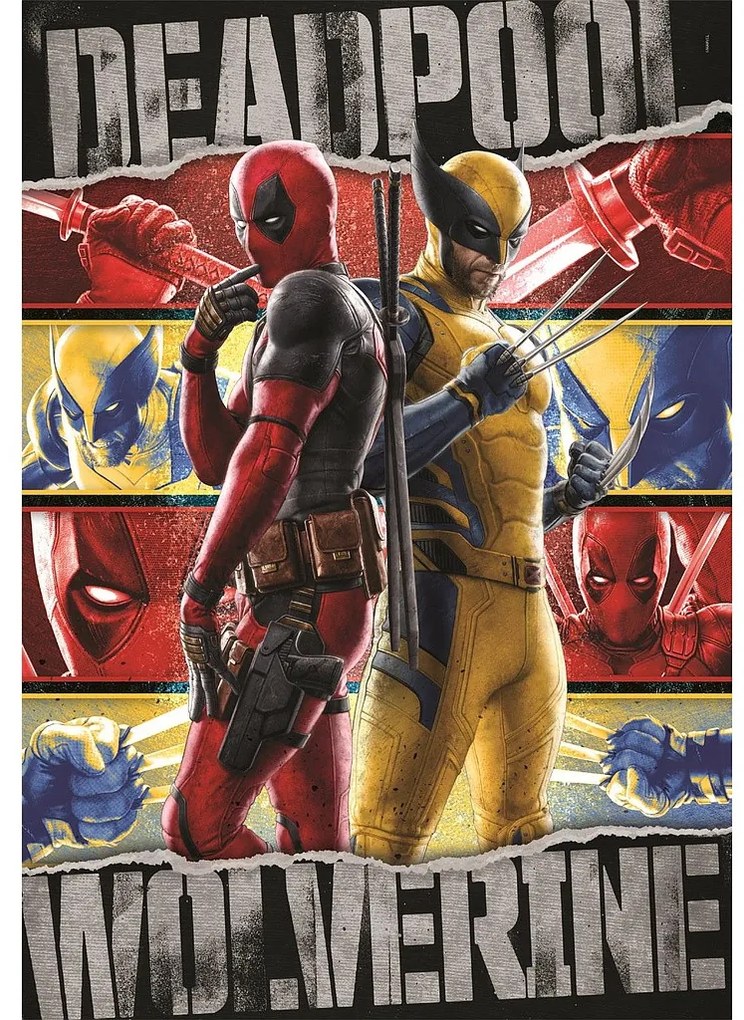 Deadpool &amp; Wolverine 1000 db-os Compact puzzle Clementoni