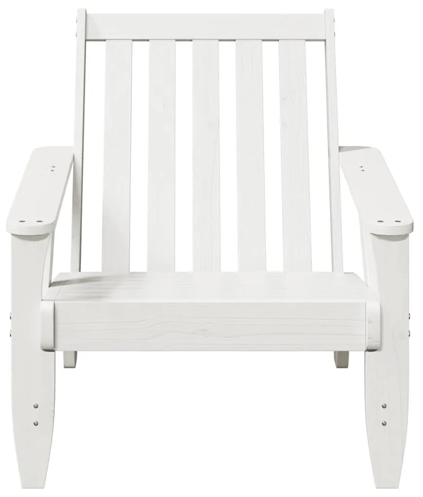 Kerti adirondack székek 2 db fehér 75x77x77 cm tömör fa fenyőfa