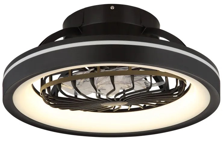 Globo Deanne 03665 távirányítós mennyezeti ventilátoros lámpa, 40W+6W RGB LED, 2700K-6500K+RGB, 2400 lm