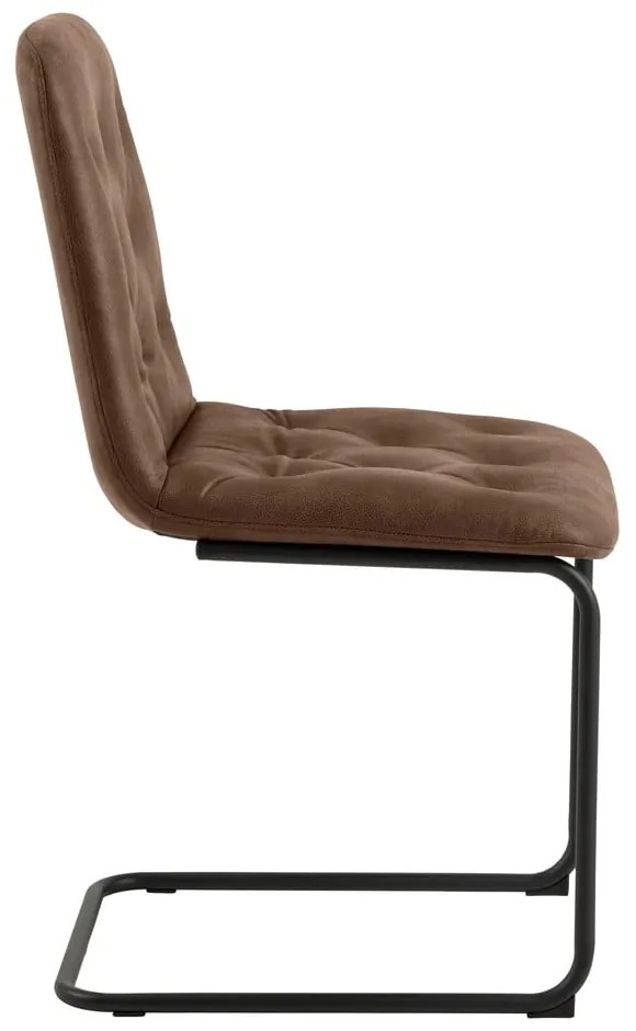 Barna bőrutánzat étkezőszék szett 2 db-os Kira – Actona