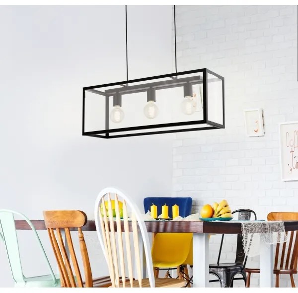 Eglo 49393 - Csillár CHARTERHOUSE 3xE27/60W/230V