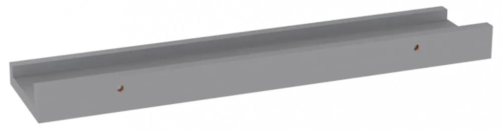 4 db szürke fali polc 40 x 9 x 3 cm