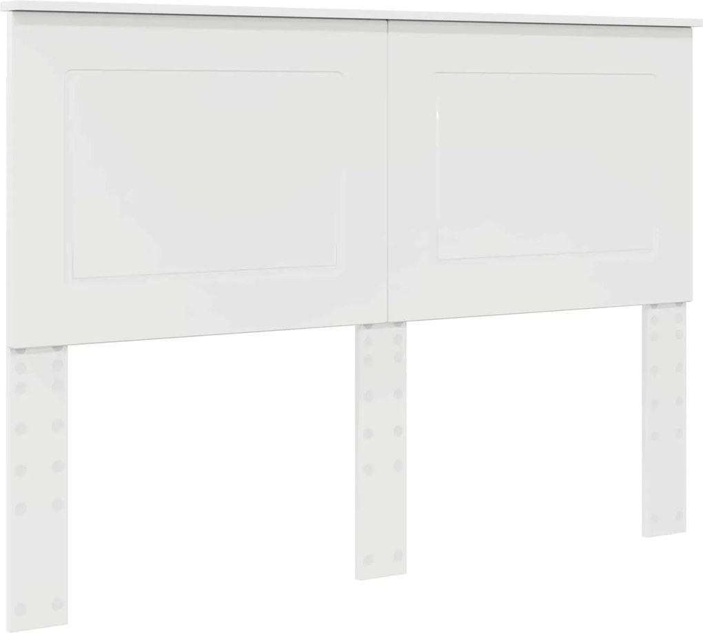vidaXL Fejtámla Fényes Fehér 160 cm Faanyag